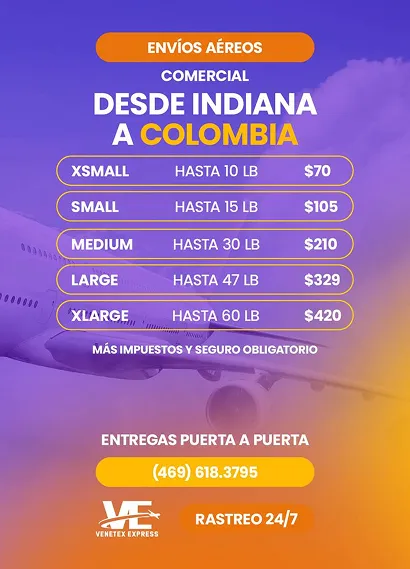 Aéreos Comercial Indianapolis Colombia