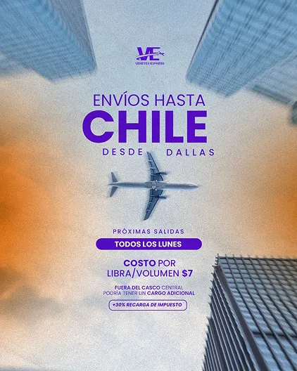 Envío Aéreo Austin Chile